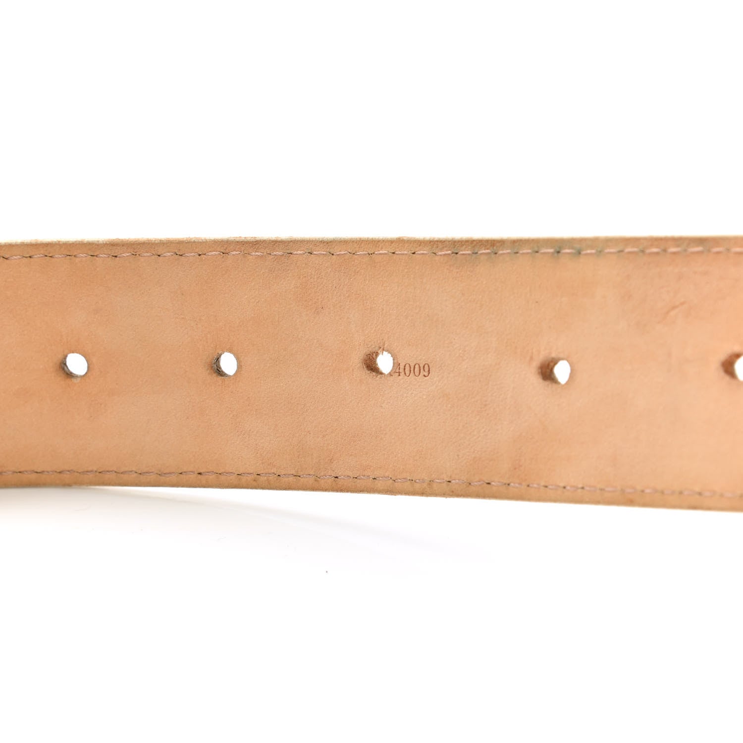 Louis Vuitton Damier Azur 38mm Solo Belt 85 34 6 of 9