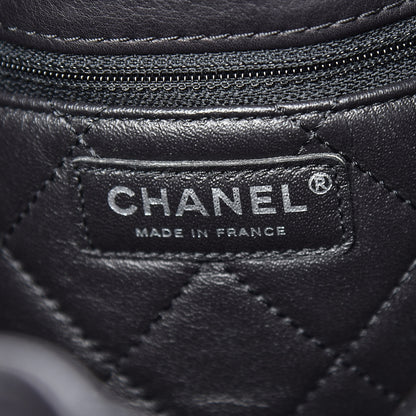 Chanel Calfskin Stitched Large Urban Luxury Drawstring Backpack Black 7 of 12