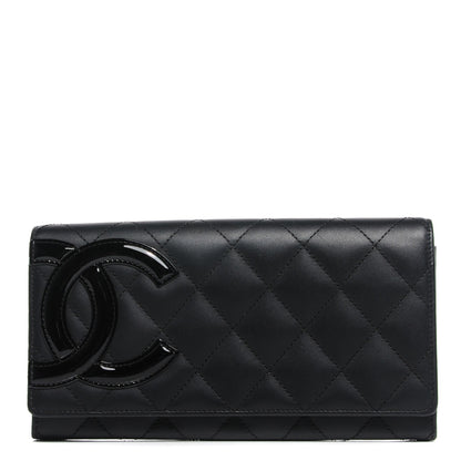 Chanel Calfskin Quilted Cambon Flap Wallet Black 1 of 8