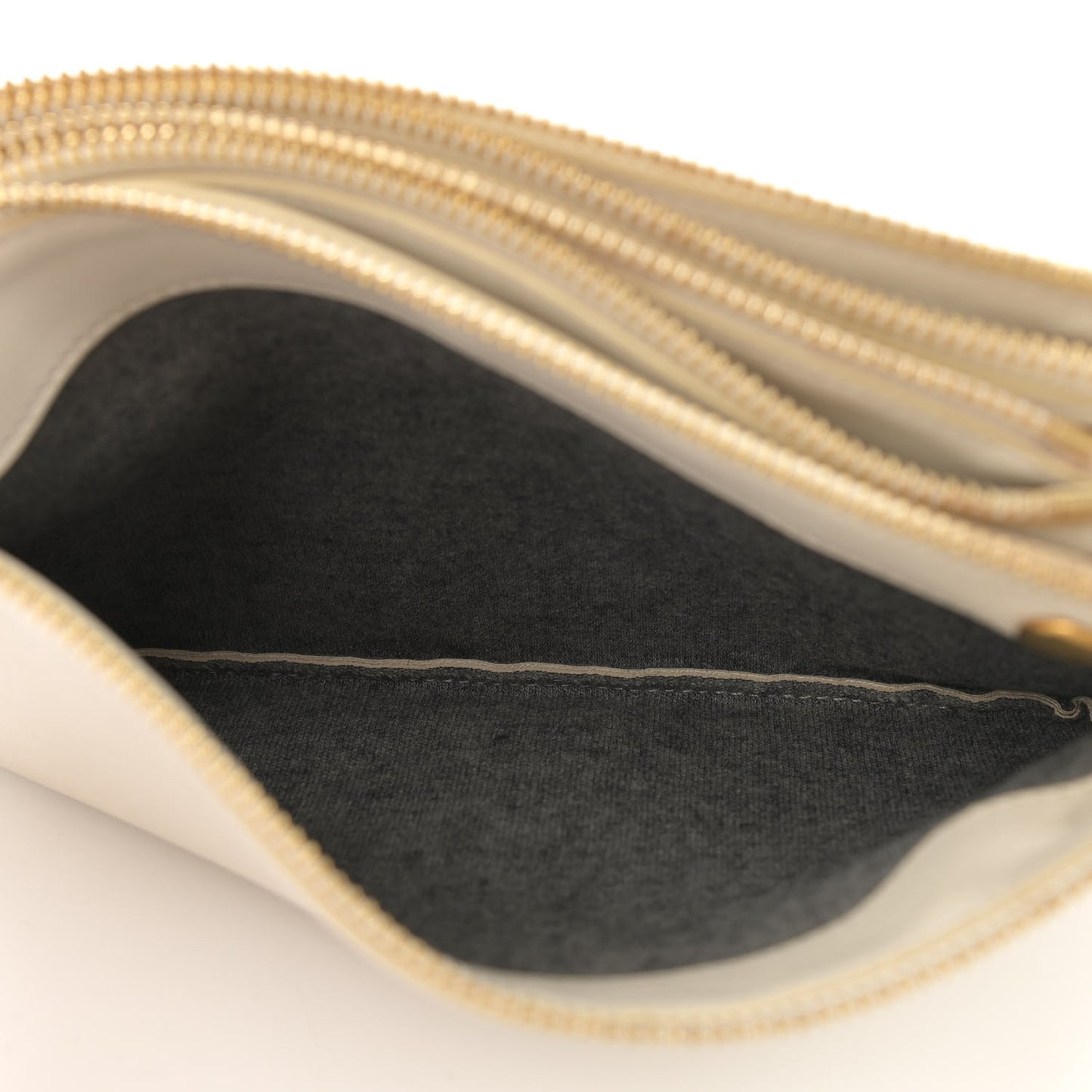 Lambskin Small Trio Crossbody Bag White