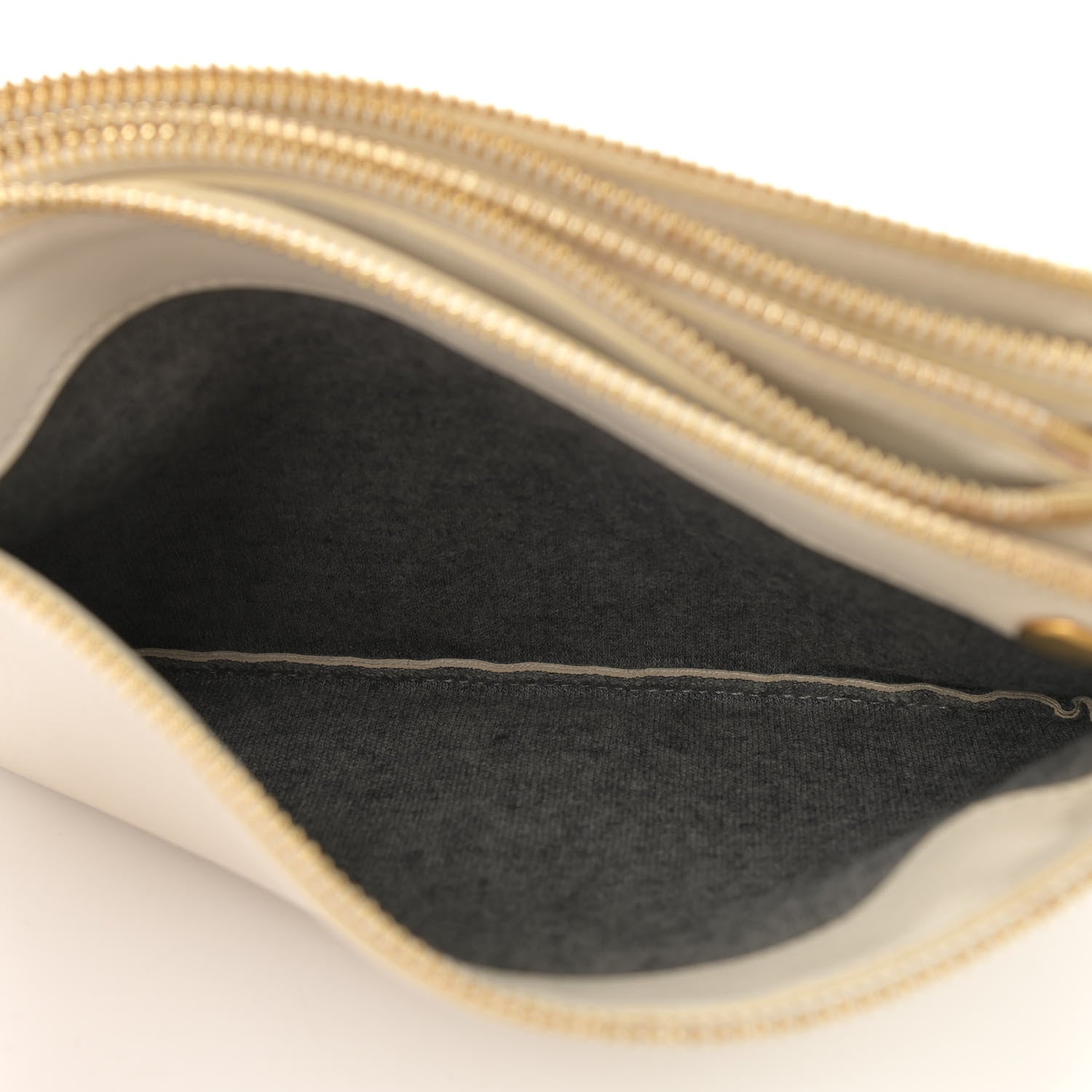 Celine Lambskin Small Trio Crossbody Bag White 7 of 13