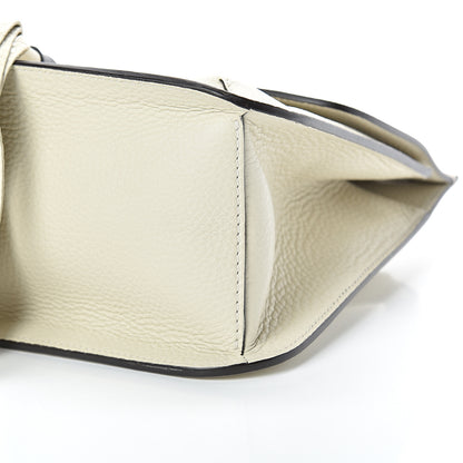 Gucci Pebbled Calfskin Medium Bamboo Daily Flap Shoulder Bag Mystic White 9 of 9