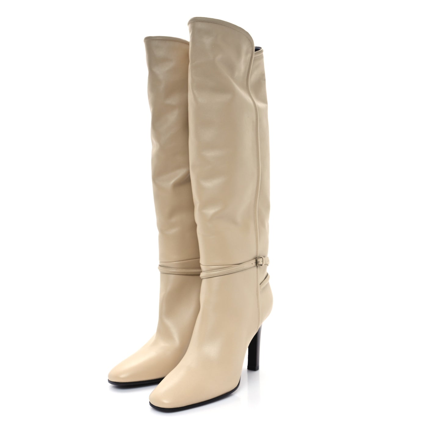 Calfskin Jane Knee High 90 Boots 40 Beige