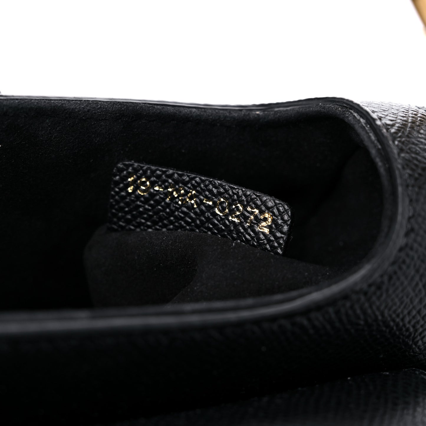 Grained Calfskin Mini Saddle Bag Black
