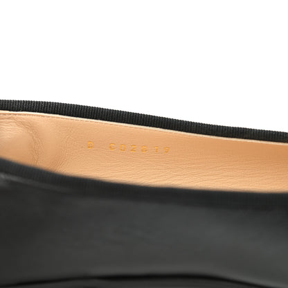 Chanel Lambskin Patent Cap Toe Ballerina Flats 39 Black 8 of 13