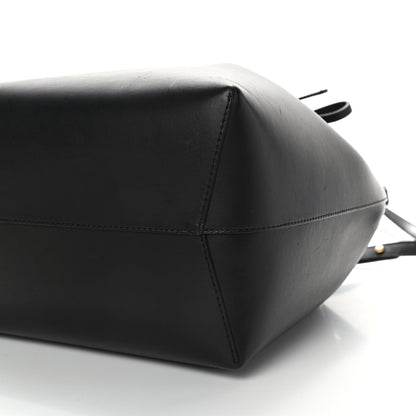 Mansur Gavriel Vegetable Tanned Calfskin Bucket Bag Black Royal 10 of 10