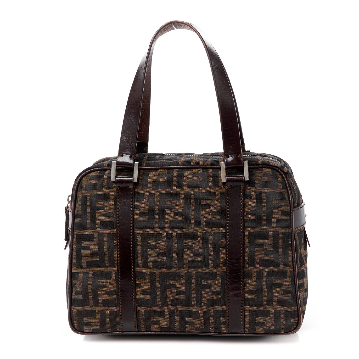 Fendi Zucca Boston Tobacco 1 of 13