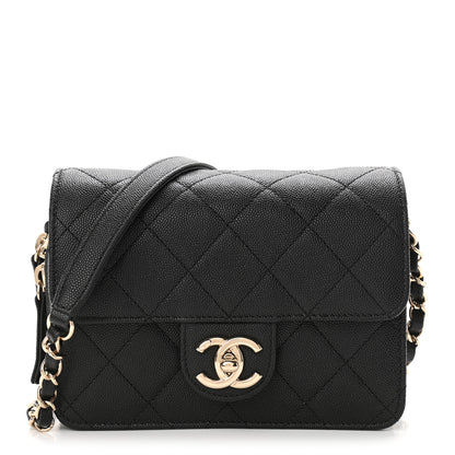 Chanel Caviar Quilted Like A Wallet Flap Black 1 of 11