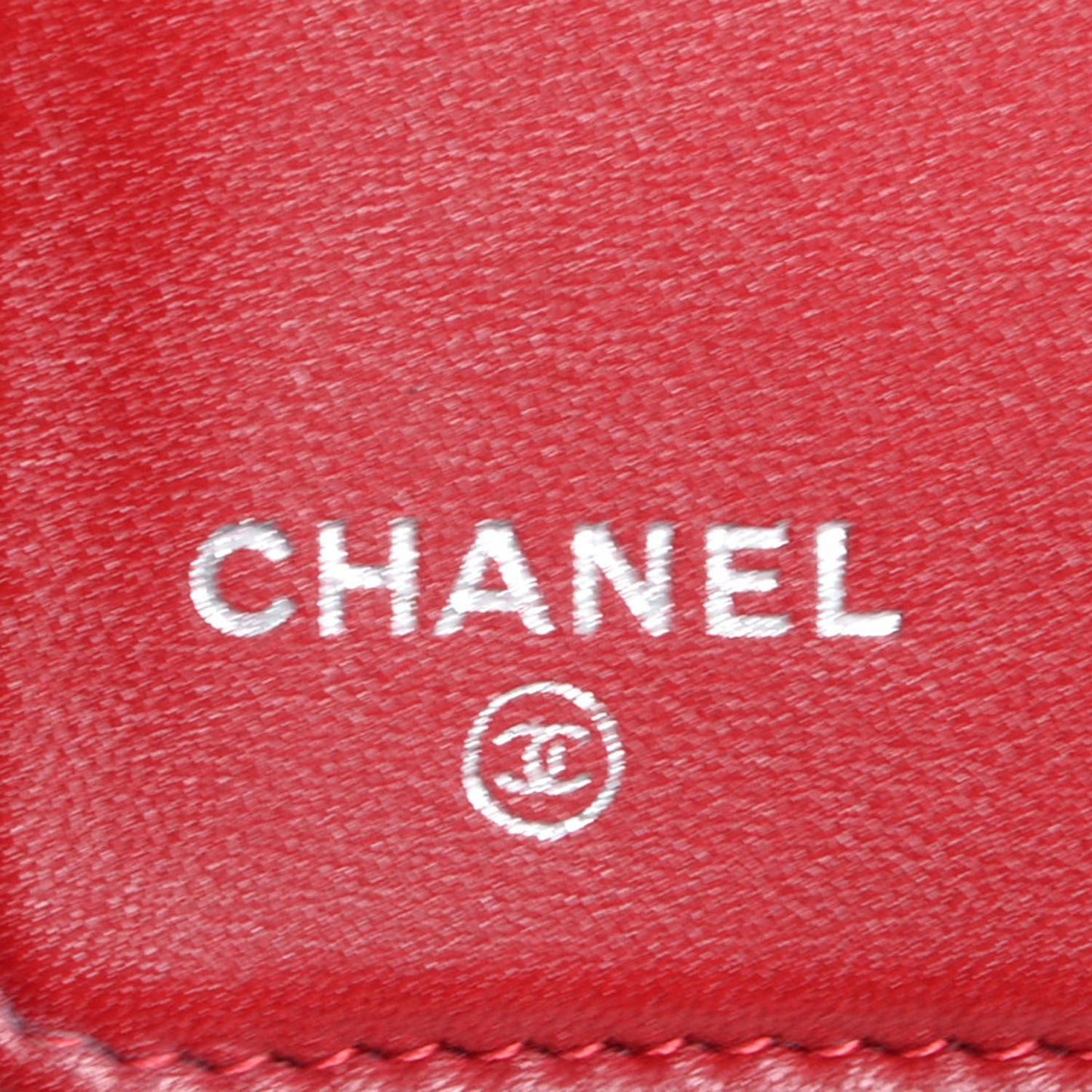 Patent Quilted Yen Wallet Red