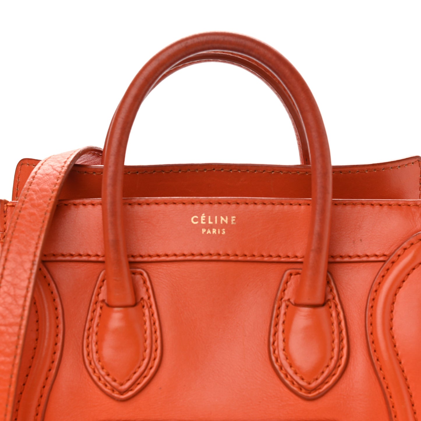 Smooth Calfskin Nano Luggage Orange