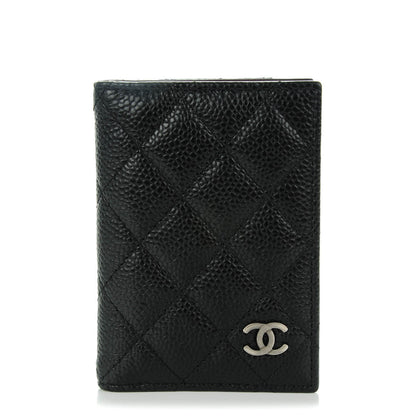 Chanel Caviar Quilted Card Holder Wallet Black 1 of 7