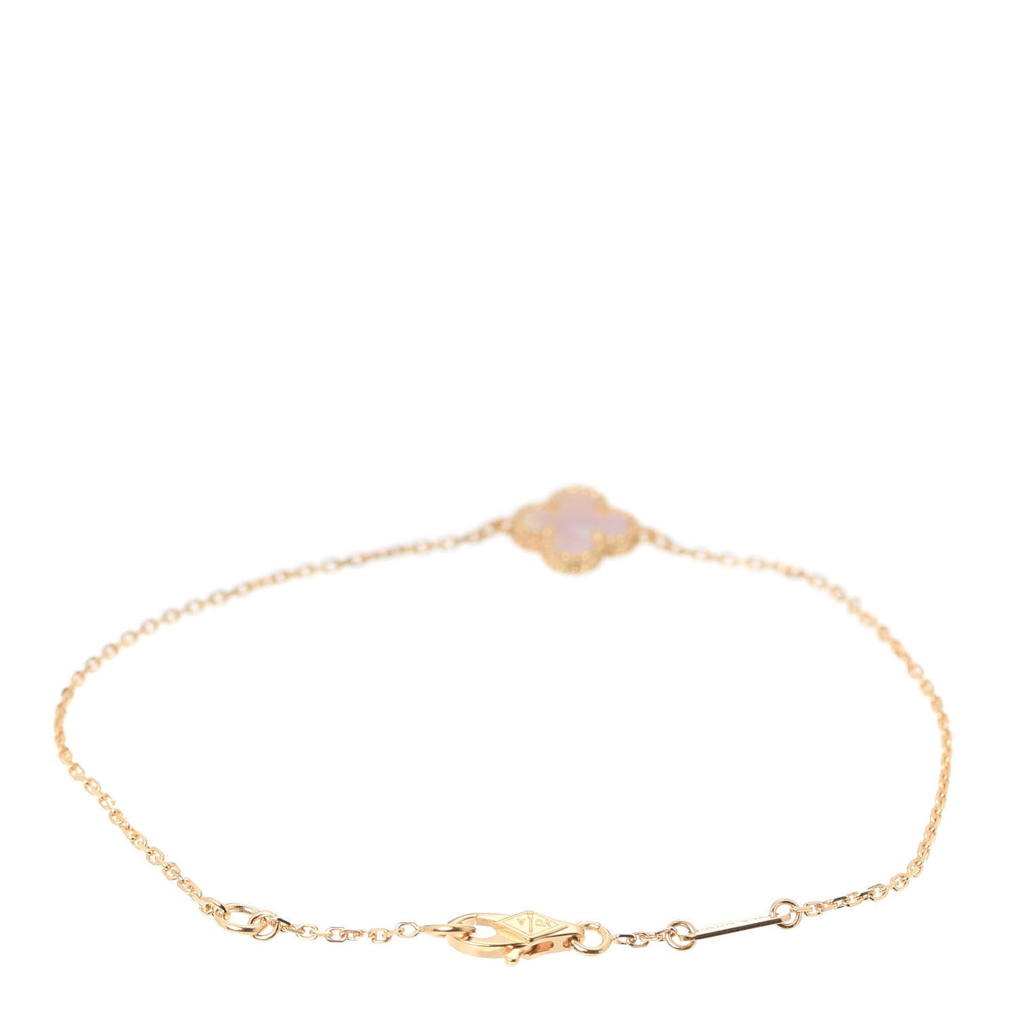 18K Yellow Gold Mother of Pearl Sweet Alhambra Bracelet
