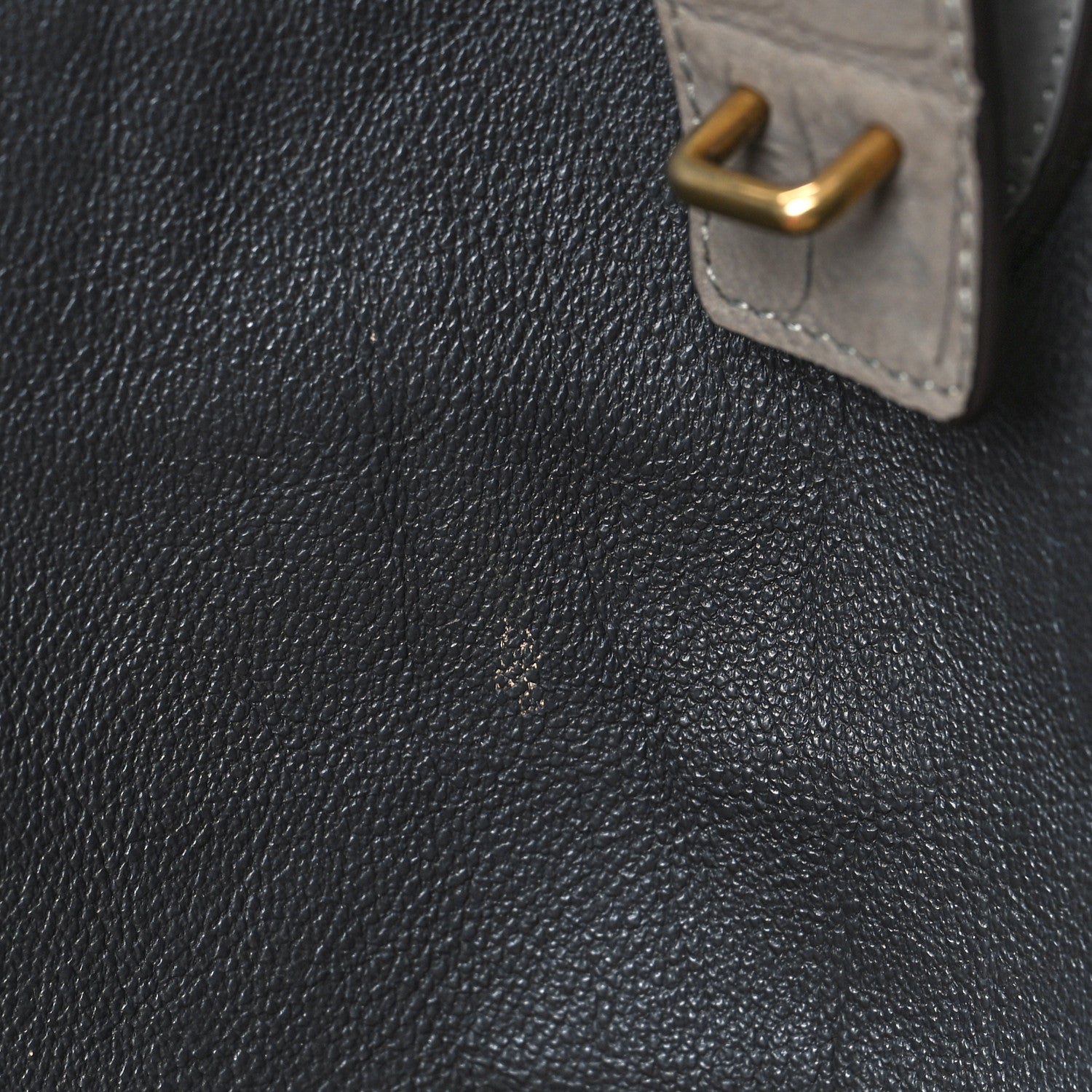 Celine Crocodile Embossed Nubuck Medium Phantom Luggage Grey 10 of 11