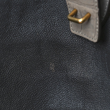 Celine Crocodile Embossed Nubuck Medium Phantom Luggage Grey 10 of 11