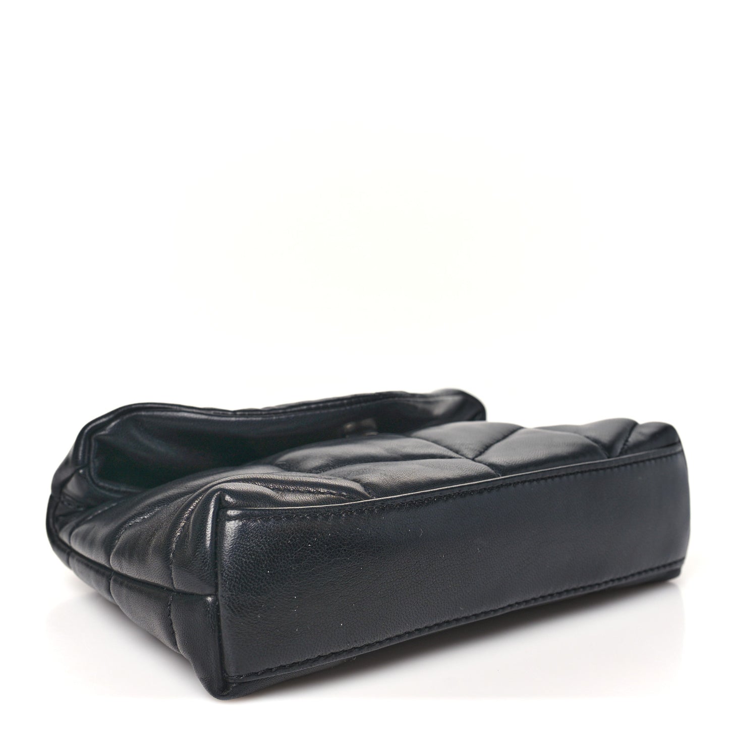 Lambskin Monogram Loulou Puffer Pouch Clutch Black