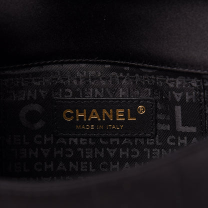 Chanel Satin Chocolate Bar Quilted Rectangular Mini Flap Black 6 of 10