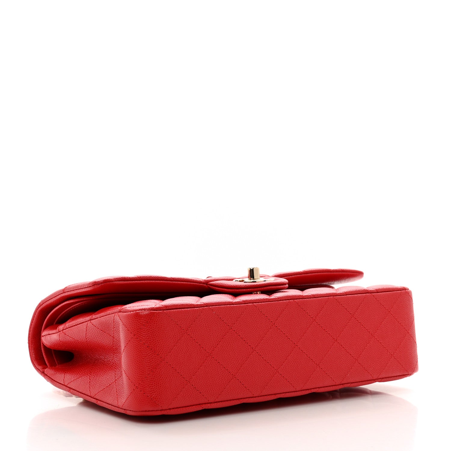 Chanel Caviar Quilted Medium Double Flap Red 4 of 10