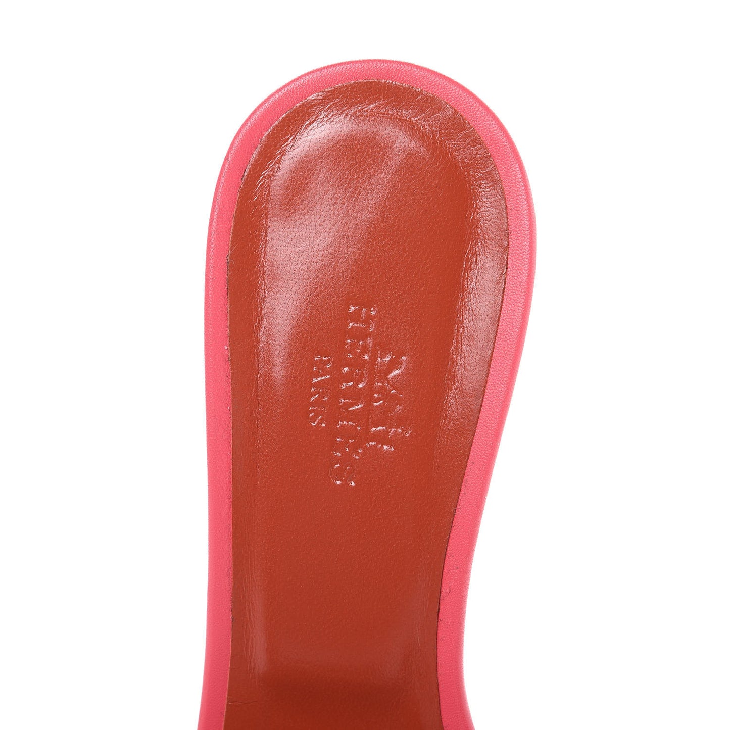 Calfskin Oasis Sandals 36 Fuschia Orange Brulee