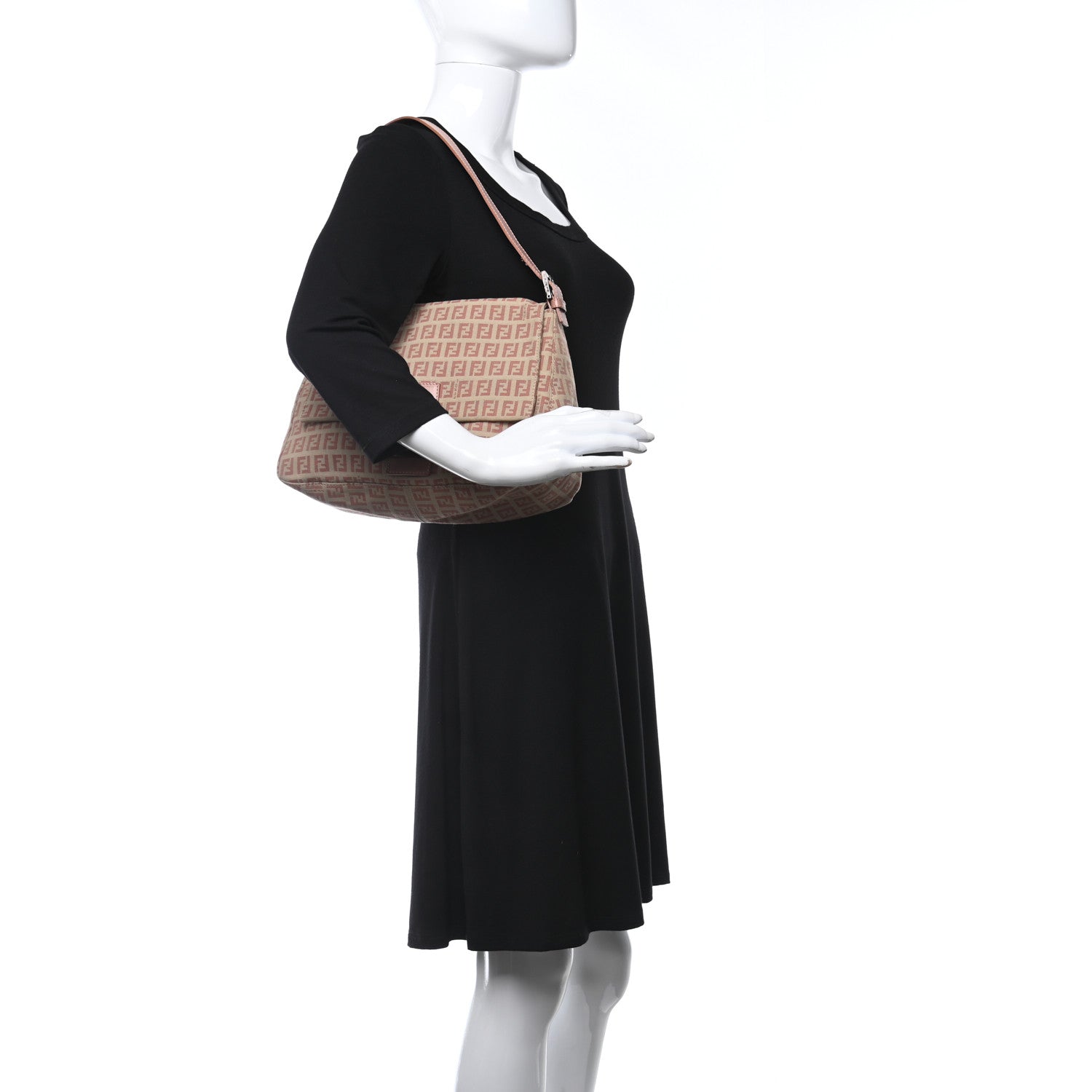 Fendi Zucchino Mama Baguette Cipria 2 of 13