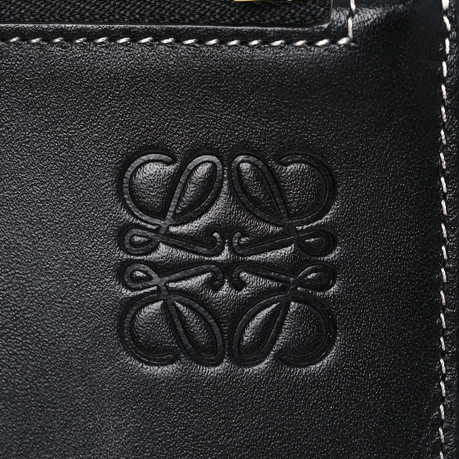 Loewe Calfskin Gate Double Zip Pouch Crossbody Black 7 of 11