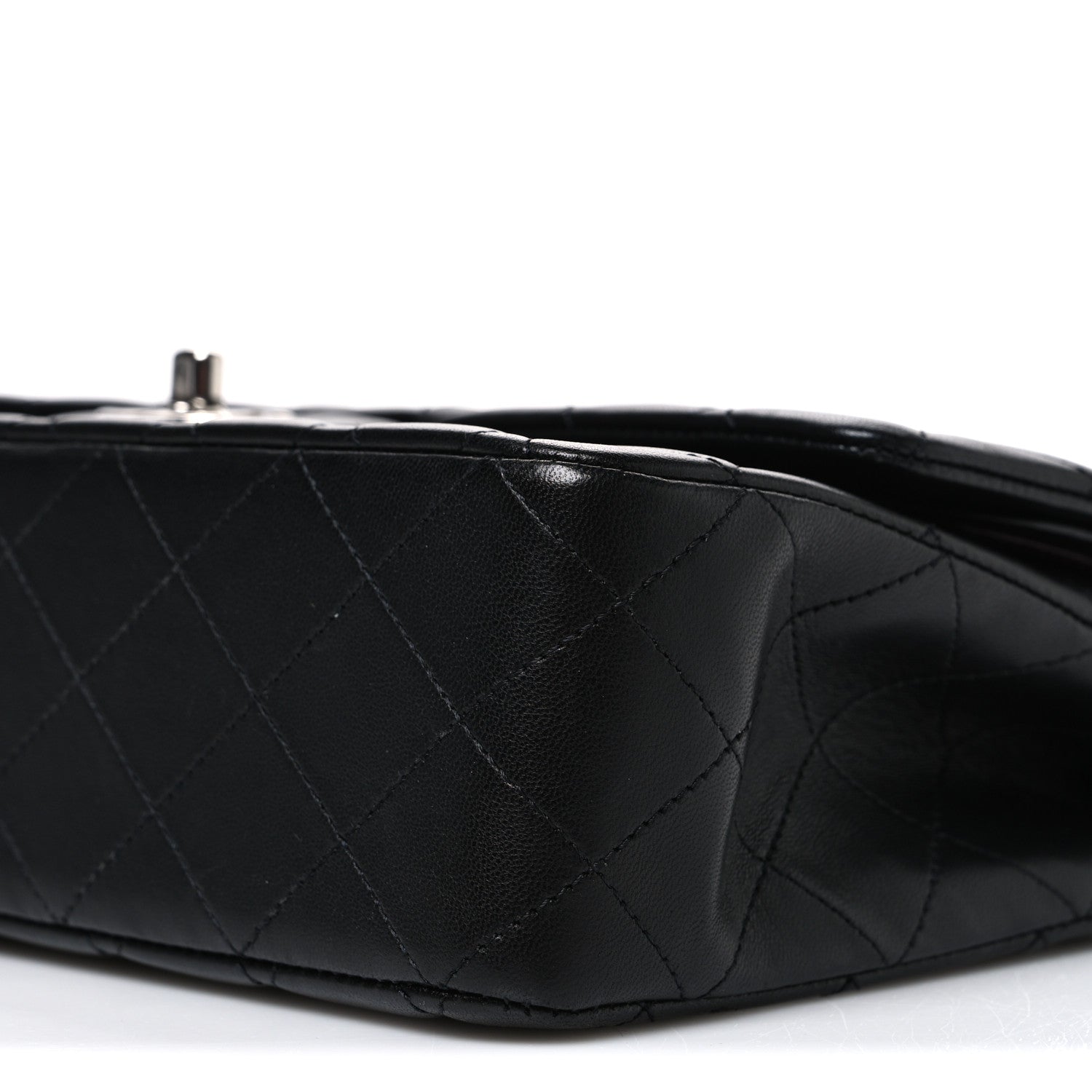 Chanel Lambskin Quilted Medium Double Flap Black 10 of 10