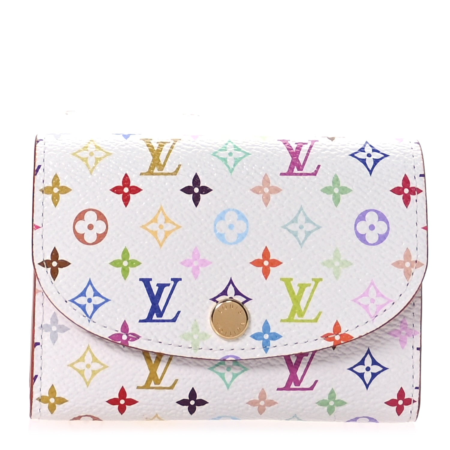 Louis Vuitton LV X TM Monogram Multicolor Rosalie Coin Purse White Kawaii Pink 1 of 7