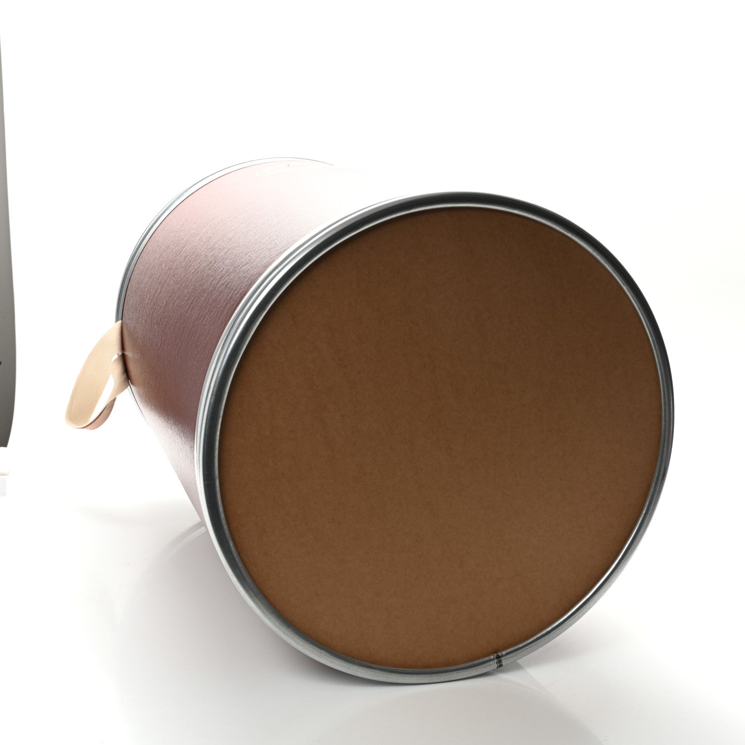 Hermes Kraft Paper Metal Canvas Saddle Box Rouge H 4 of 16