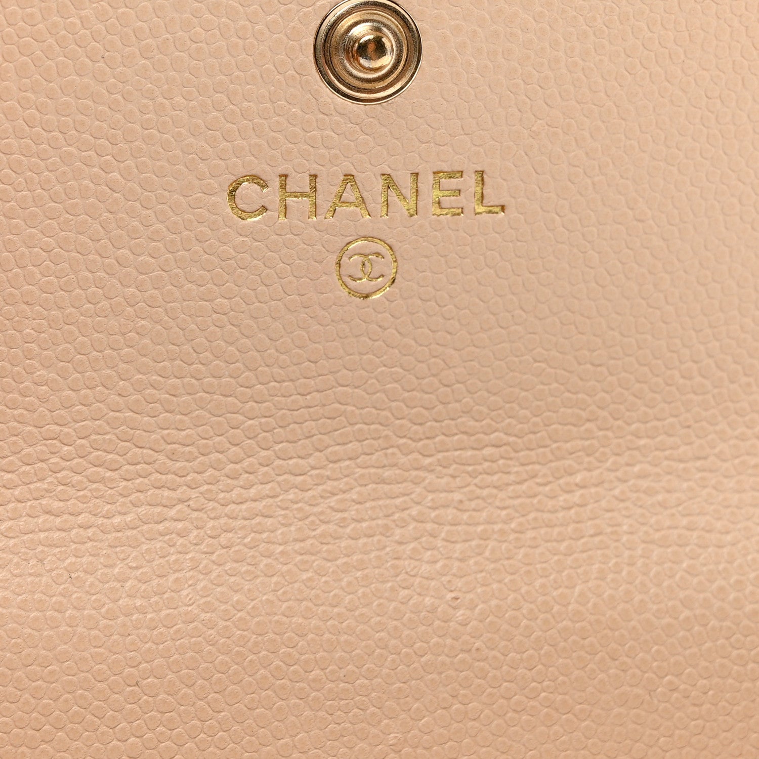 Chanel Caviar Pearl Quilted Coco Candy Flap Card Holder Beige 6 of 7
