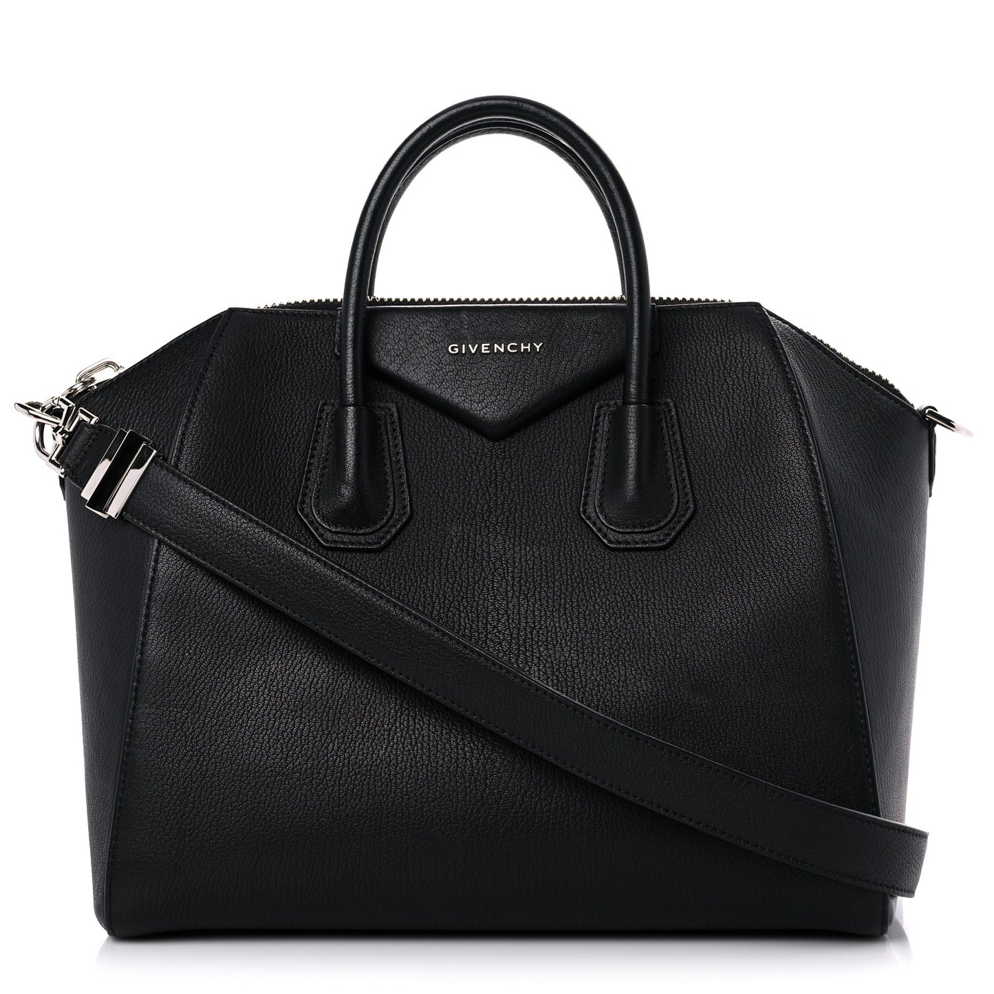 Sugar Goatskin Medium Antigona Black