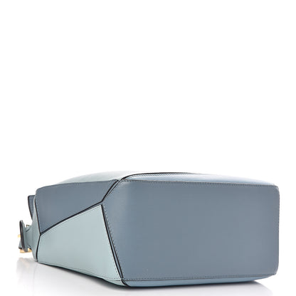 Loewe Calfskin Small Puzzle Bag Aqua Light Blue Stone Blue 4 of 11