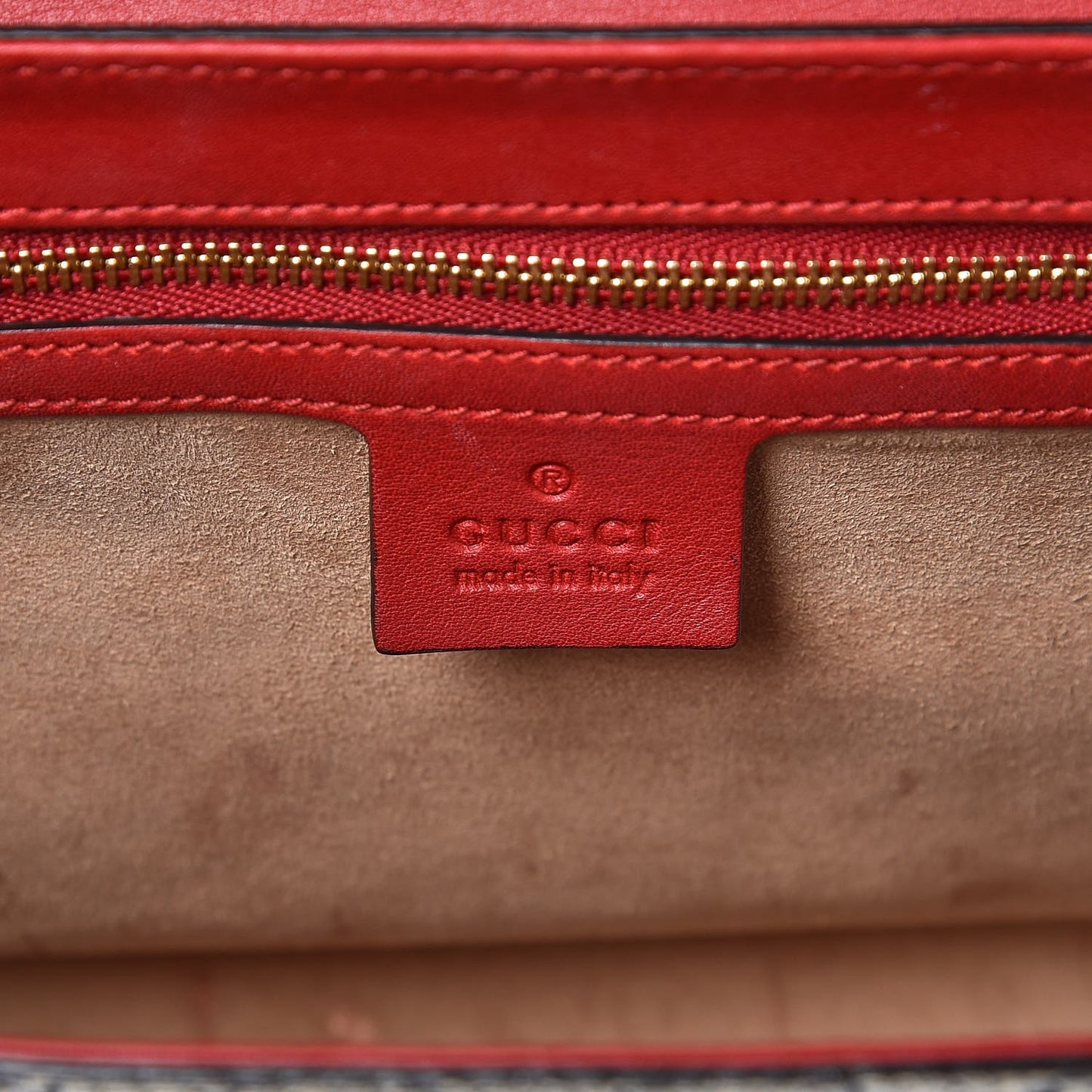 GG Supreme Monogram Moon Calfskin Medium Padlock Shoulder Bag Beige Blue Hibiscus Red Mystic White