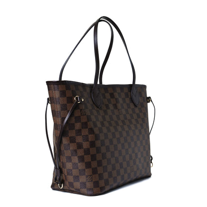 Louis Vuitton Damier Ebene Neo Neverfull MM Rose Ballerine 3 of 15