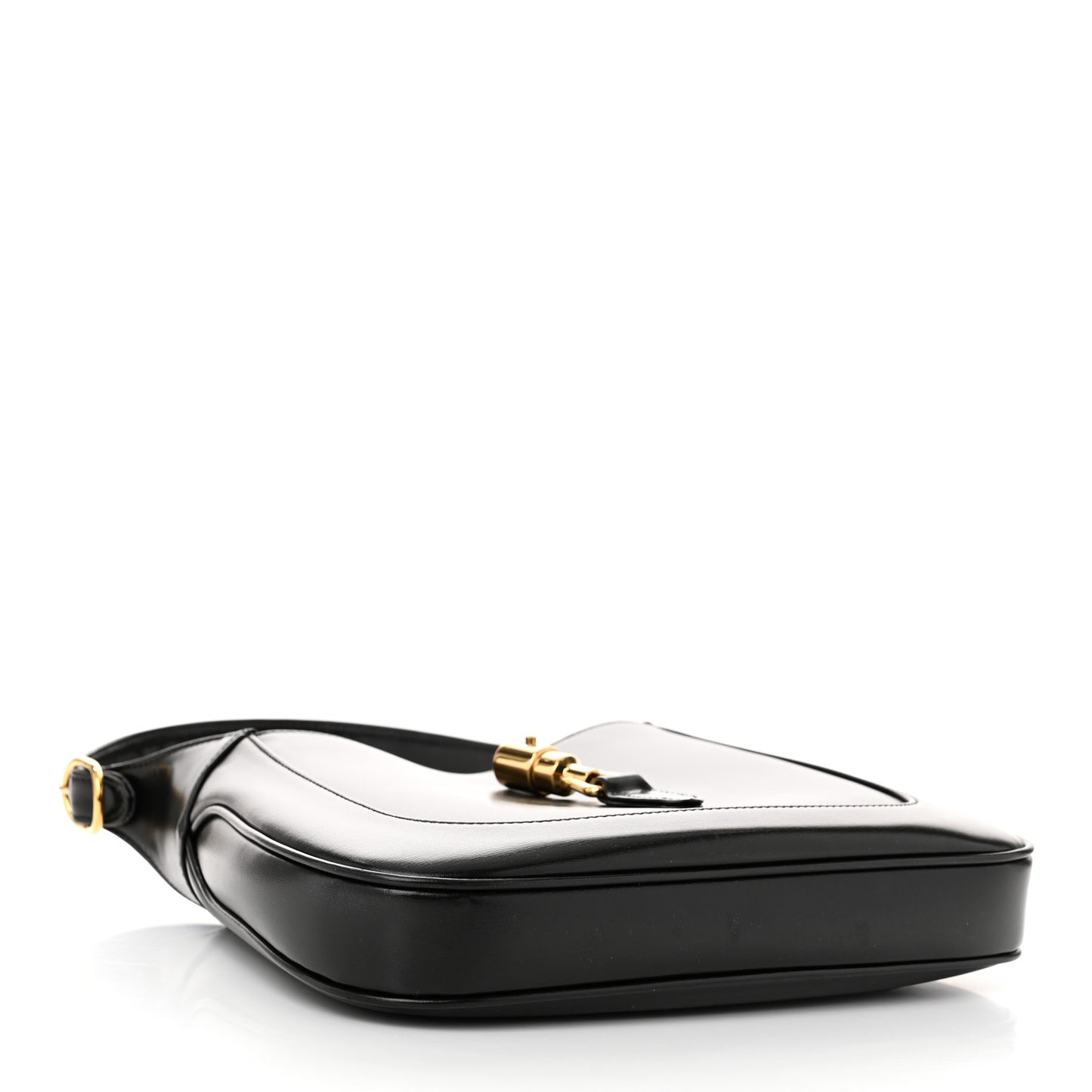Boarded Dyana Lux Calfskin Small Jackie 1961 Hobo Black