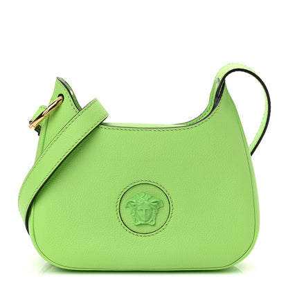 Versace Calfskin La Medusa Small Hobo Crossbody Green 1 of 8