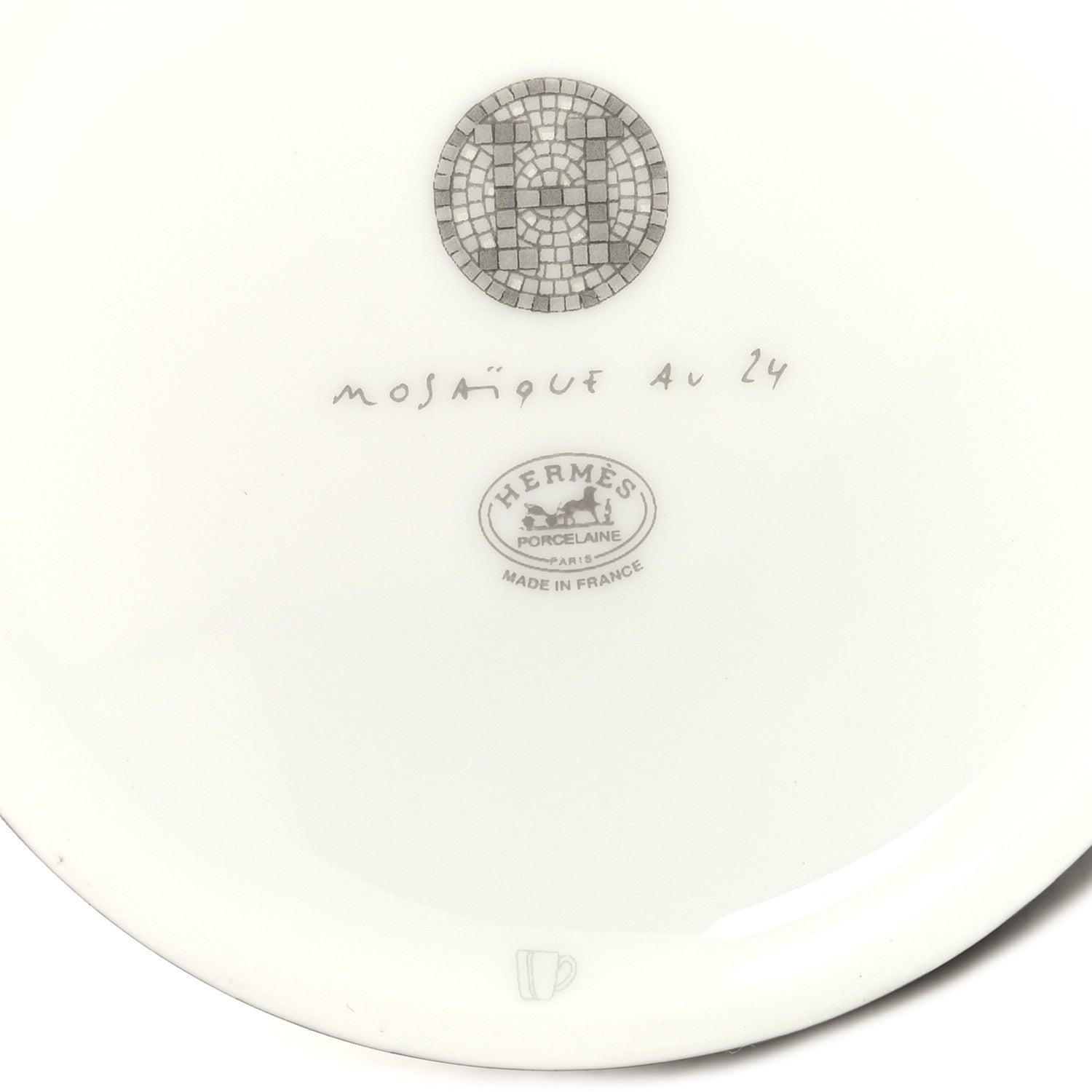 Hermes Porcelain Mosaique au 24 Mug Platinum 6 of 7