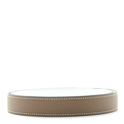 Hermes Swift Epsom 24mm Belt Strap 75 Etoupe White 2 of 5