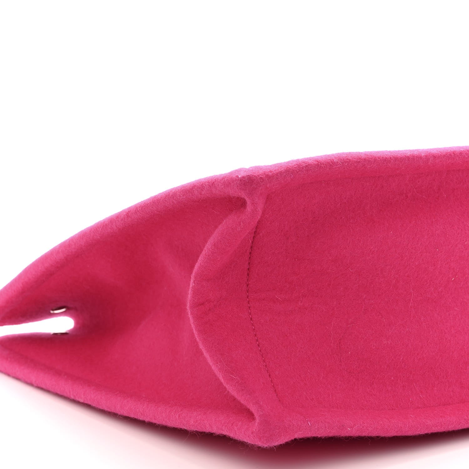 Saint Laurent Wool Rive Gauche Tote Fuchsia 8 of 9