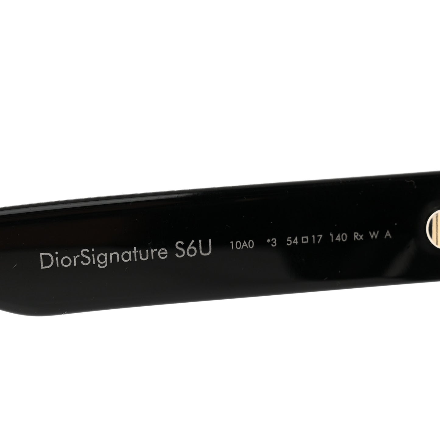 Diorsignature S6U Square Sunglasses Black