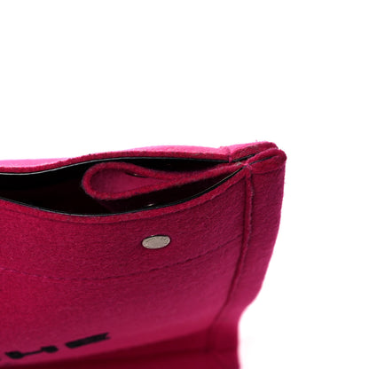 Saint Laurent Wool Rive Gauche Tote Fuchsia 10 of 12