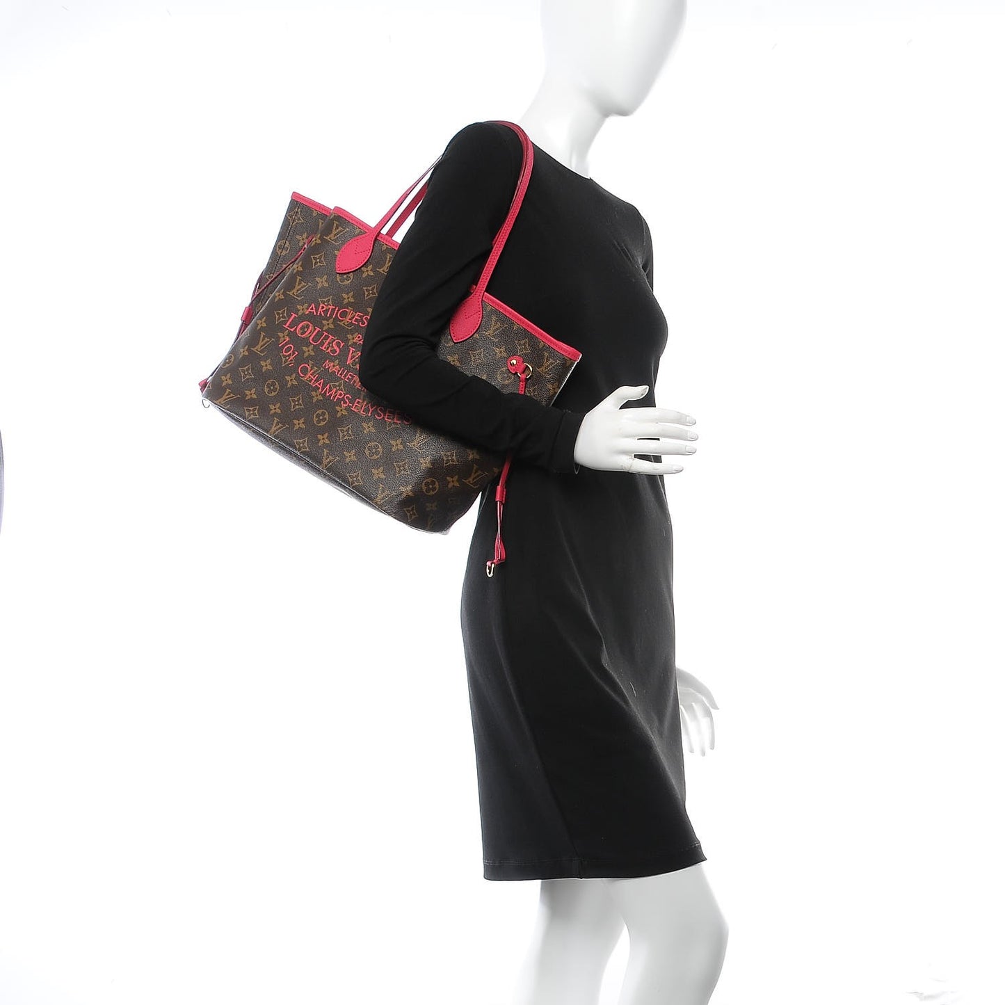 Monogram Articles de Voyage Ikat Neverfull MM Rose Indien