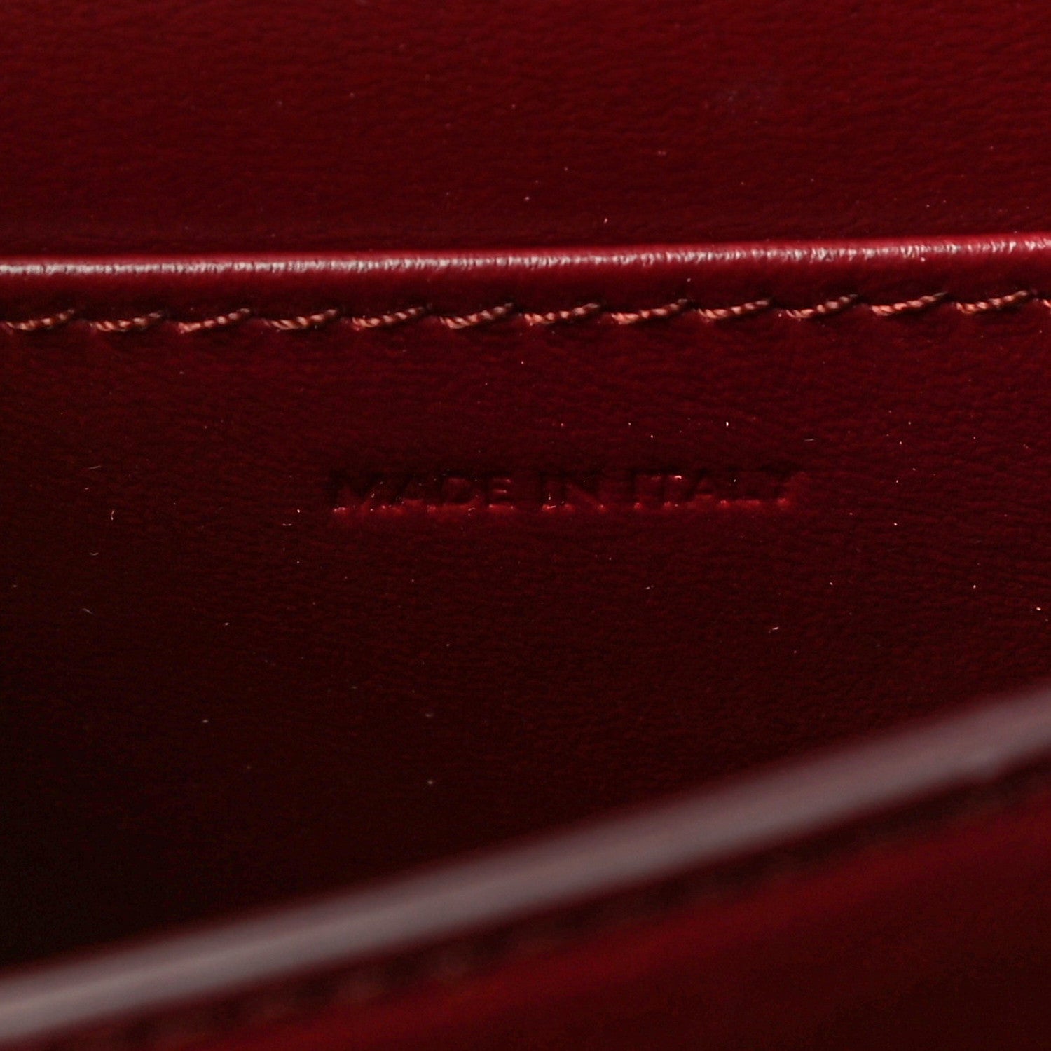Celine Box Calfskin Teen Classic Box Flap Bag Burgundy 6 of 10