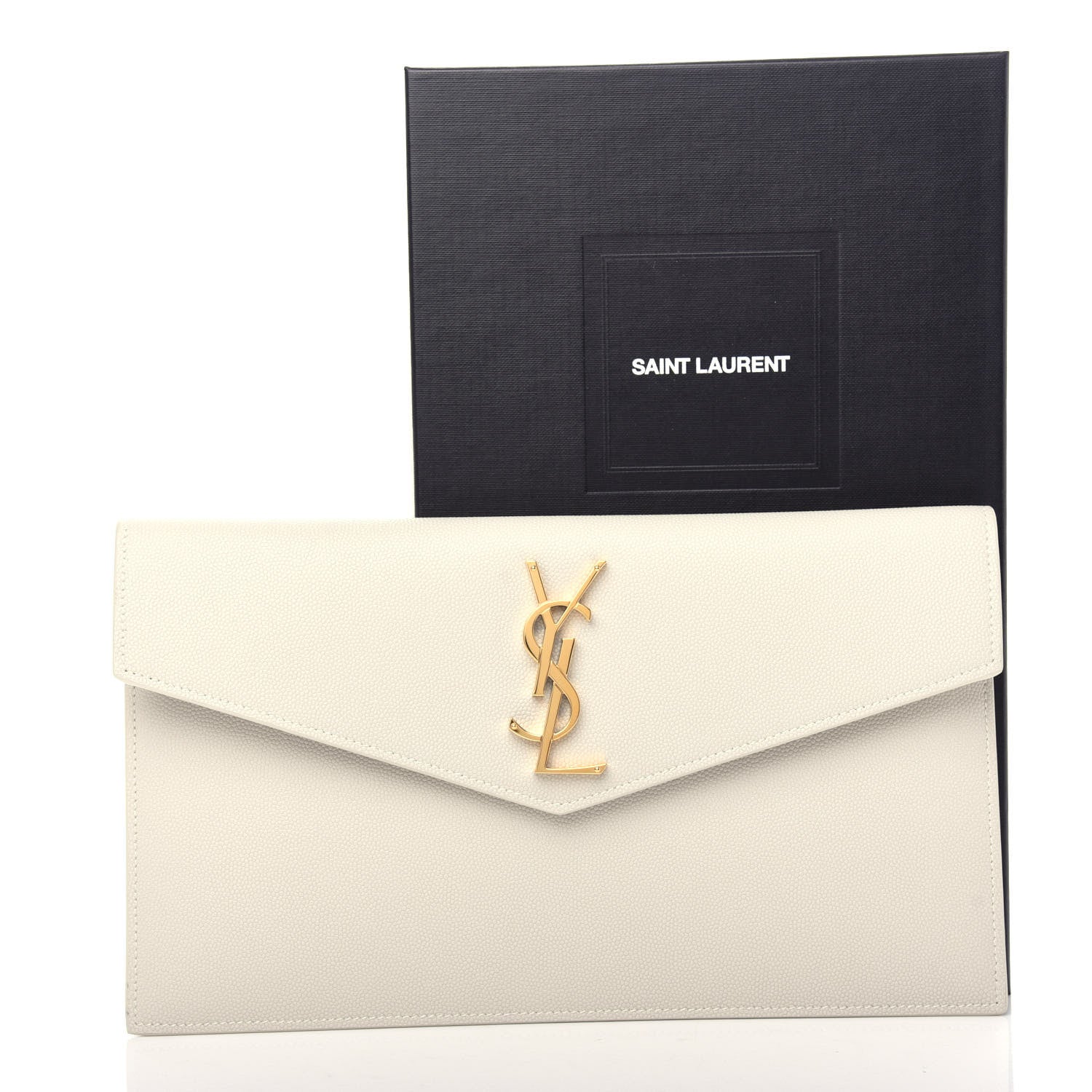 Saint Laurent Grain De Poudre Uptown Pouch Crema Soft 7 of 7