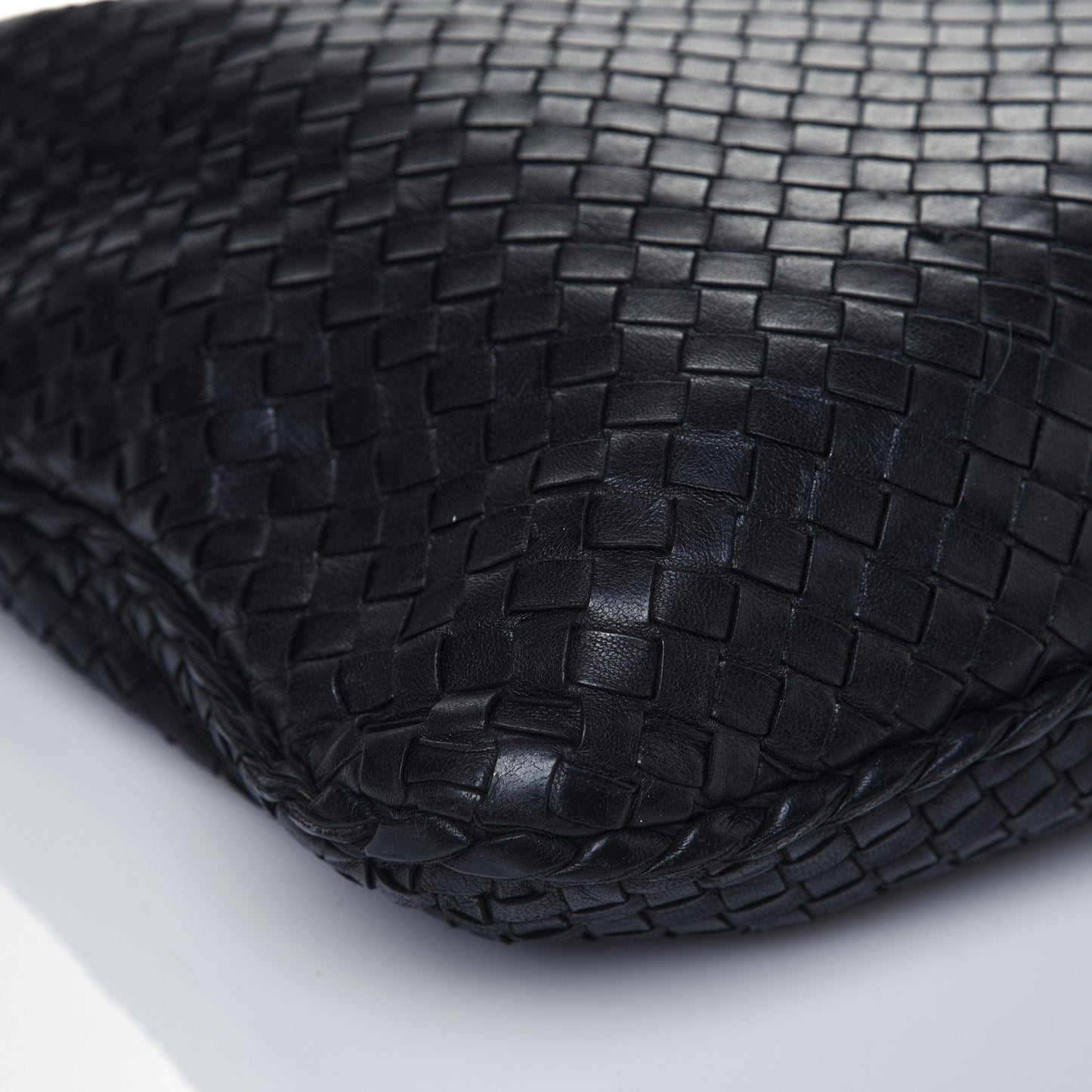 Nappa Intrecciato Large Veneta Hobo Black