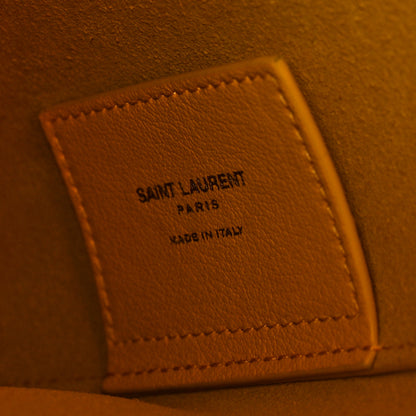 Saint Laurent Calfskin Toy Shopping Tote Yellow 5 of 10