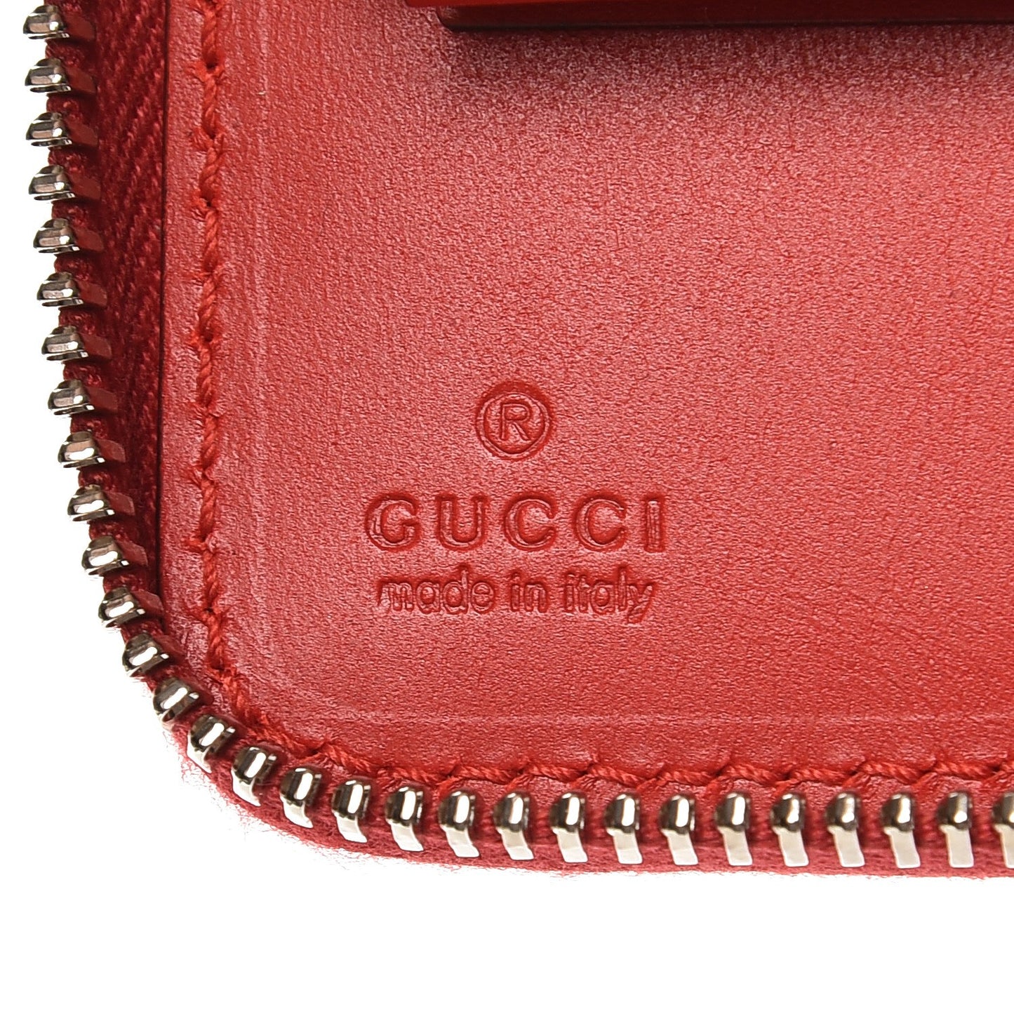 Diamante Travel Document Case Red