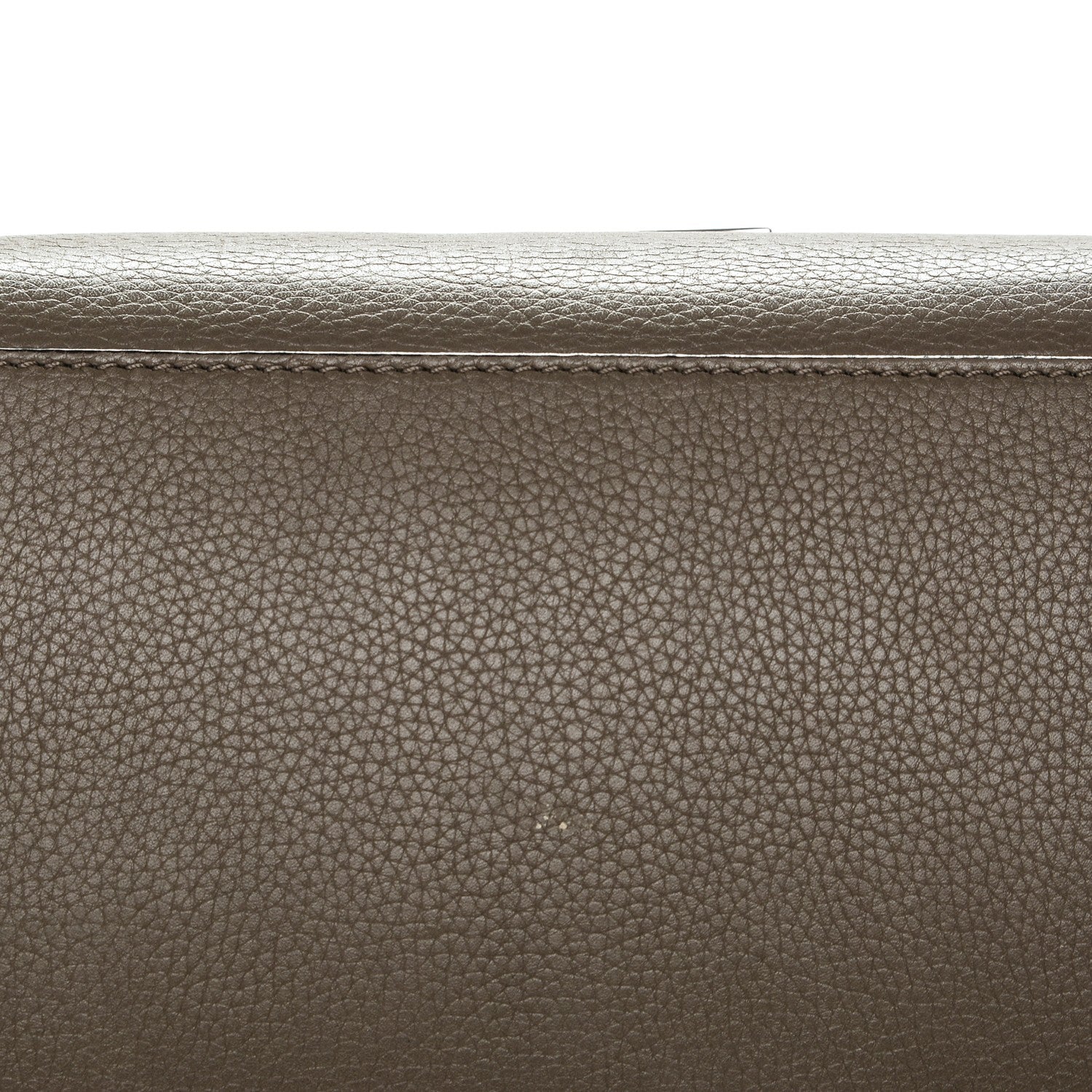 Celine Drummed Calfskin Suede Medium Trapeze Souris 5 of 7