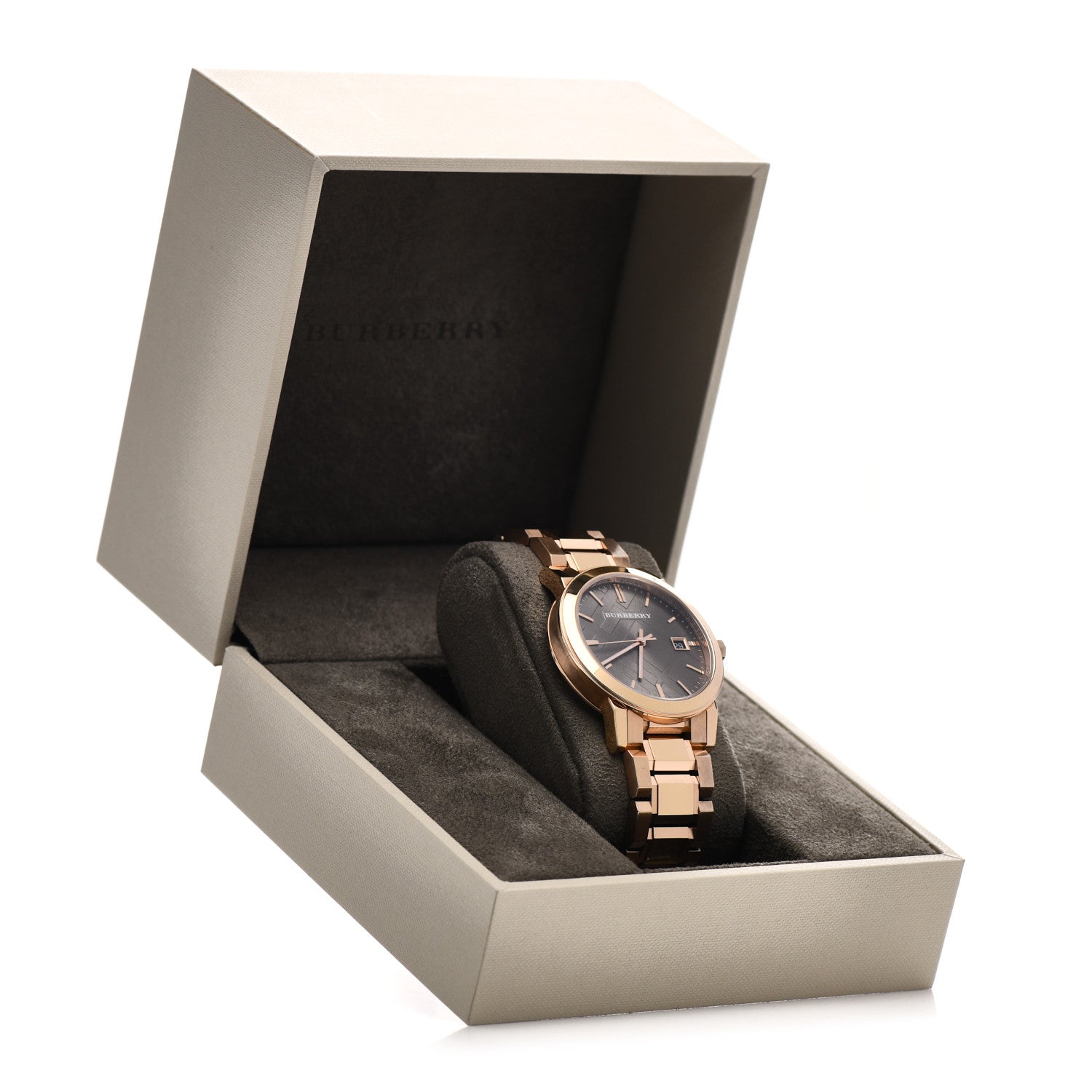 Burberry Stainless Steel 39mm The City Quartz Watch Brown BU9005 5 of 5