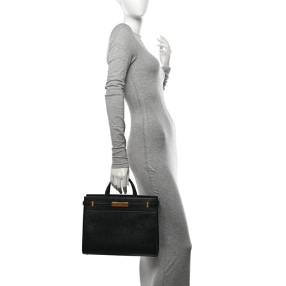 Saint Laurent Calfskin Small Manhattan Shopper Tote Black 2 of 11