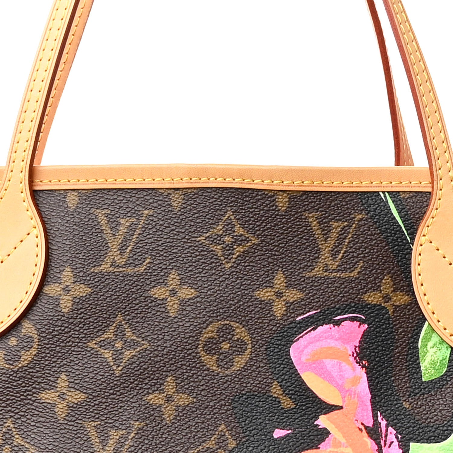 Louis Vuitton Monogram Roses Neverfull MM 7 of 13