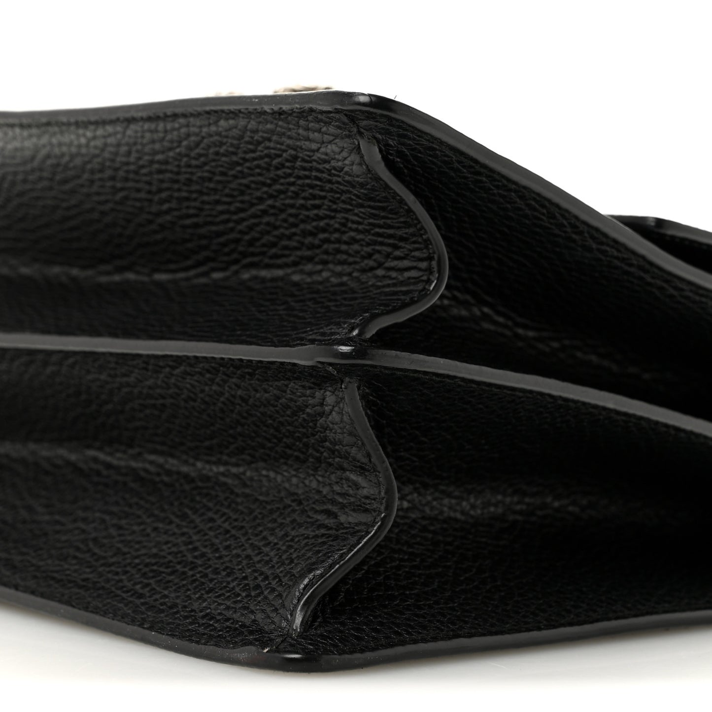 Dollar Calfskin Crystal Web Medium Dionysus Bamboo Top Handle Bag Black Black Diamond